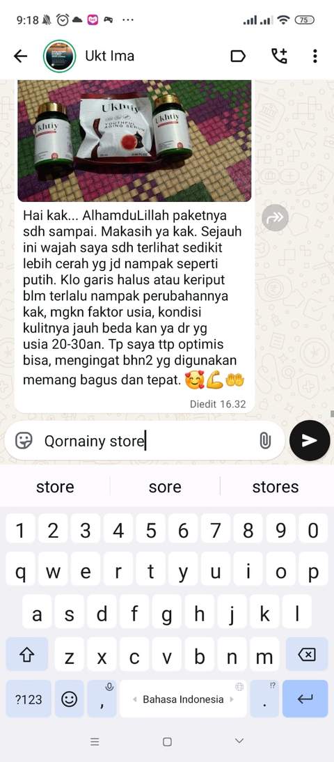 Testimoni WhatsApp Ukt Ima pengguna Ukhtiy